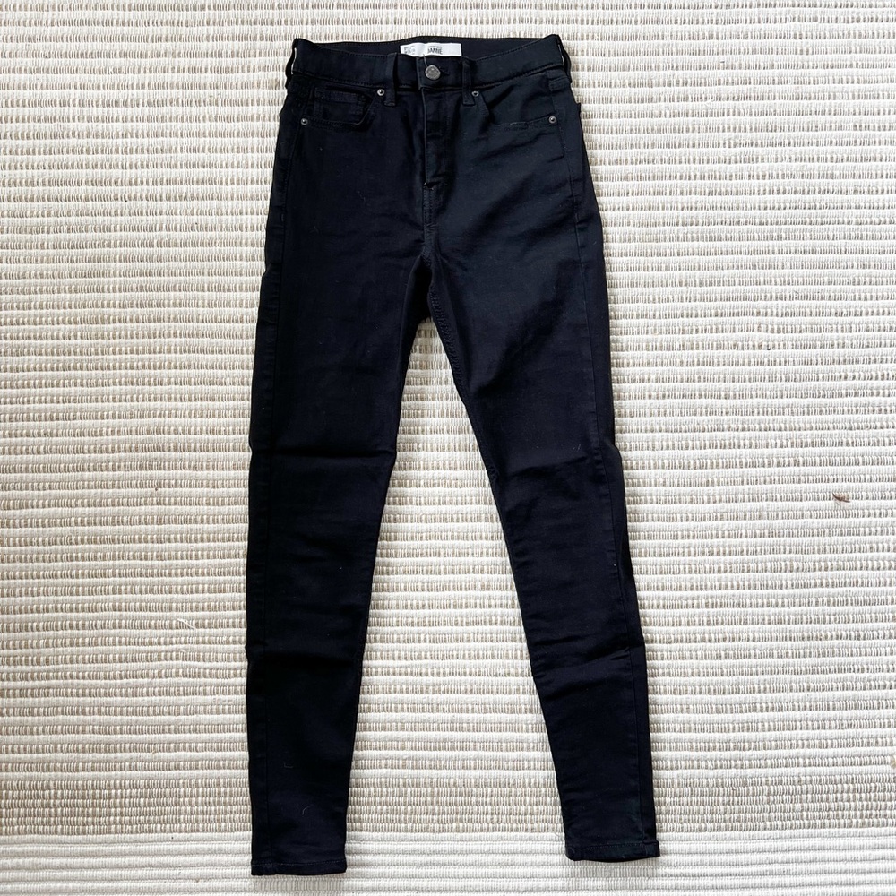 Topshop Black Jamie Skinny Jeans Size 26